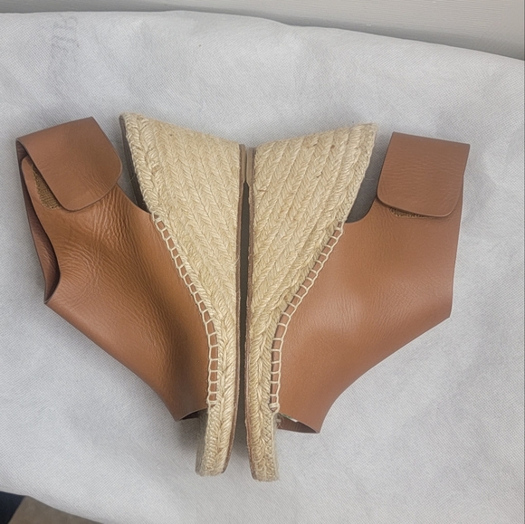 Céline Phoebe Philo Leather Espadrille Wedges size 39 - Picture 15 of 16